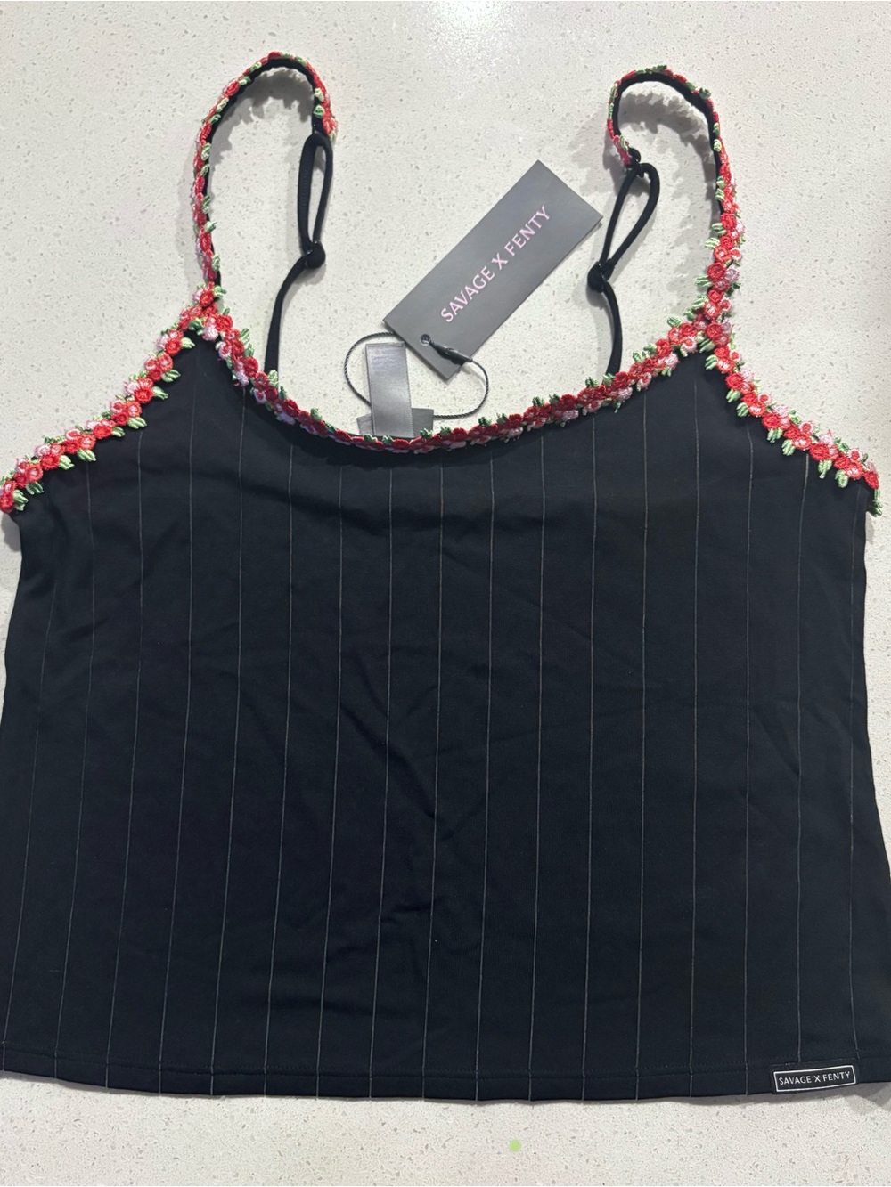 black tank top